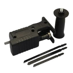 Portable Reciprocating Electric Saw Drill Adapter with 3 Saw Blades Wood Metal Cutting Modified Tool Attachment for DIY Projects