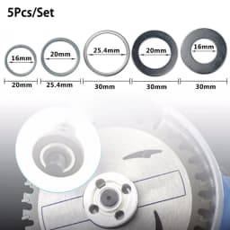 5Pc 16mm 20mm 25.4mm 30mm Circular Saw Blade Reducing Rings Conversion Ring Cutting Disc Woodworking Tools Cutting Washer Set
