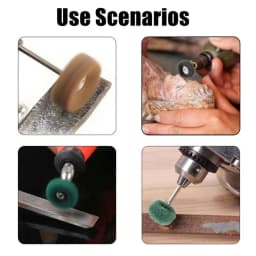 5pcs Mini Drill Abrasive Brush Nylon Buffing Polishing Wheel Dremel Rotary Hand Tool Accessories Set Rust Remover