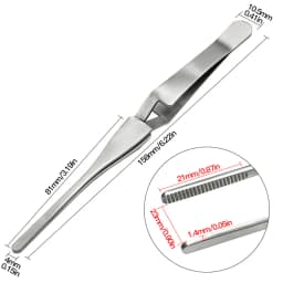 1PC Tweezers Stainless Steel Non-slip Cross Lock Reverse Action Tweezer Save Effort Maintenance Tools