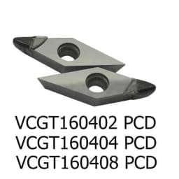 VCGT110302 PCD/VCGT110304 PCD/VCGT160402 PCD/VCGT160404 PCD/VCGT160408 PCD Polycrystalline Diamond Blade Tools Used for Aluminum