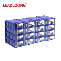 LEADLOONG 8/16pcs 14x9x4cm/5.5x3.5x1.5Inch Screw Parts Crafts Thread Organizer Mini Drawer Home Organization And Storage Bin