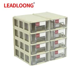 LEADLOONG 8/16pcs 14x9x4cm/5.5x3.5x1.5Inch Screw Parts Crafts Thread Organizer Mini Drawer Home Organization And Storage Bin