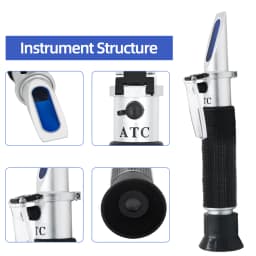 Handheld Salinity Refractometer 0-100% Salinometer 1.000-1.070SG Salinity Seawater Salinometer For Aquarium