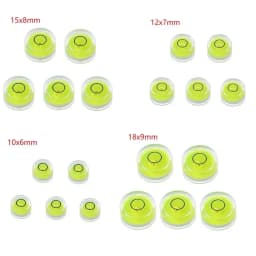 5pcs Round Horizontal Bubble Level High Precision Environmental Bulls Eye Spirit Level Accessories For Measuring Instrume