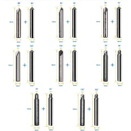 Carbide Dimple Cutter 90° 95° 100° milling cutter for Vertical Key cutting Machine to duplicate key Locksmith Tools