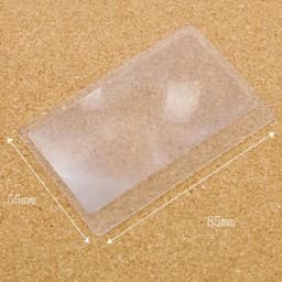10PCS Magnifiers Credit Card Shape 3 X Transparent Magnifier Magnification Magnifying Fresnel LENS Made of Plastics