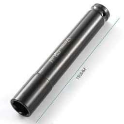 150mm Long Deep Impact 6 Point Wrench Socket Head 1/2" Drive Adapter Antirust Hex Wrench Socket Set 14/17/18/19/21/22/24/27mm