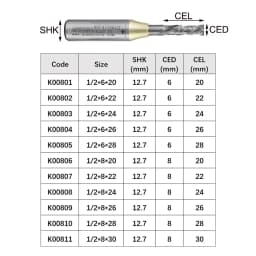 ARDEN Compression Bit Woodworking Double Veneer Cutting Compound Spiral Router Bit Engraving Machine Cutting Tool AK47-4