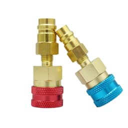 R1234YF to R134A Quick Connector Adapter, Splice Connector Hose Adapter for AC Charging of Automotive Air Conditioner