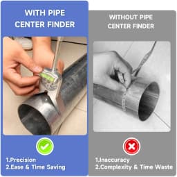 Manual Tube Marker Centering Tool Safety Pipe Center Finder Y-Type 4 Inch Safety Pipe Marker Centering Head Tool