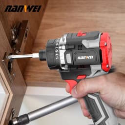 NANWEI 16.8V Lithium-ion Cordless Drill Handheld Universal Brushless Double Speed Driver Cordless Screwdriver