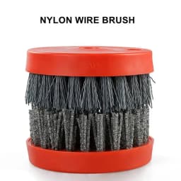 1PC 4 Inch 110mm Abrasive Wire Nylon Cup Brush for Stone Marble Granite Metal Wood Polishing Cleaning Polishing Antiquing Brush