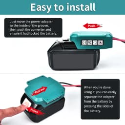 Power Wheels Battery Adapter Compatible for Makita 18V BL1830 BL1840 Power Convertor for DIY RC Toys
