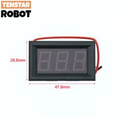 AC 70-500V 0.56" LED Digital Voltmeter Voltage Meter Volt Instrument Tool 2 Wires Red Green Blue Display 110V 220V DIY 0.56 Inch