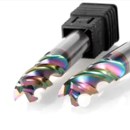 GAMONT HRC65 3-Flute Tungsten Steel Carbide Colorful Coating Endmill CNC Machinery Aluminum Special U-groove Milling Cutter Tool