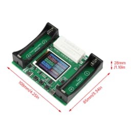 18650 Lithium Battery Capacity Tester Module MAh MWh Digital Battery Power Detector Module 18650 Battery Tester Type-C