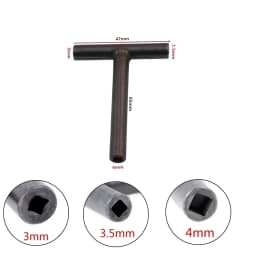 1Pcs T Type Wrench Valve Screw Clearance Adjusting Spanner 3mm 3.5mm 4mm Square Hexagon Wrench For Motorcycle Scooter