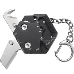 Multifunctional Hexagon Coin Outdoor EDC Tool Hexagon Folding Coin Knife Keychain Screwdriver Pocket Fold Mini coltello Gear Pee
