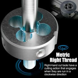 XCAN Thread Die Right Hand Metric Round Die Alloy Steel Threading Die Metal Cutting Tools M1 M2 M3 M4 M5 M6 M8 M10 M12 M14