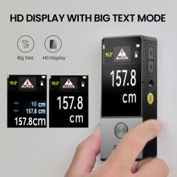 MiLESEEY D9 Laser Distance Meter, Bluetooth Laser Tape Measure, 100M Laser Measure with Visual Aligning, Easily Draw CAD