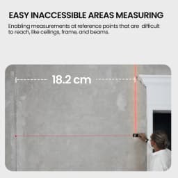 MiLESEEY D9 Laser Distance Meter, Bluetooth Laser Tape Measure, 100M Laser Measure with Visual Aligning, Easily Draw CAD
