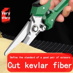 LAOA Stainless Steel Multifunctional Serrated Powerful Scissors Electrician's Scissors