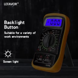 XL830L Handheld Digital Multimeter LCD Backlight Portable AC/DC Ammeter Voltmeter Ohm Voltage Tester Meter Multimetro