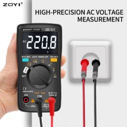 ZOYI Digital Multimeter ZT-98/100/101/102/102A Auto Ranging 6000 Counts AC/DC Ammeter Voltmeter Ohm Hz True RMS Tester Portable
