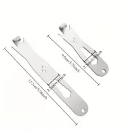 3in1Multi-Functional Wire Twisting Tool for T Post Clips &Fencing Wire,Steel Wire Twister Strainer with Hook & 3 Hexagonal Holes