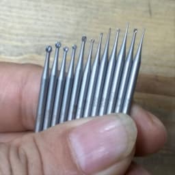 Hot sale 12Pcs Round Shape Ball Burr Set - 3/32Inch Shank Jewelry Making Burs Round Ball Shape Engraving Bits