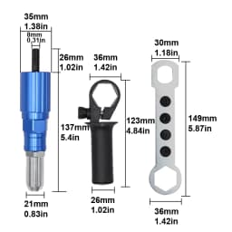 Electric rivet gun conversion set aluminum alloy core pulling rivet conversion head power tool accessories