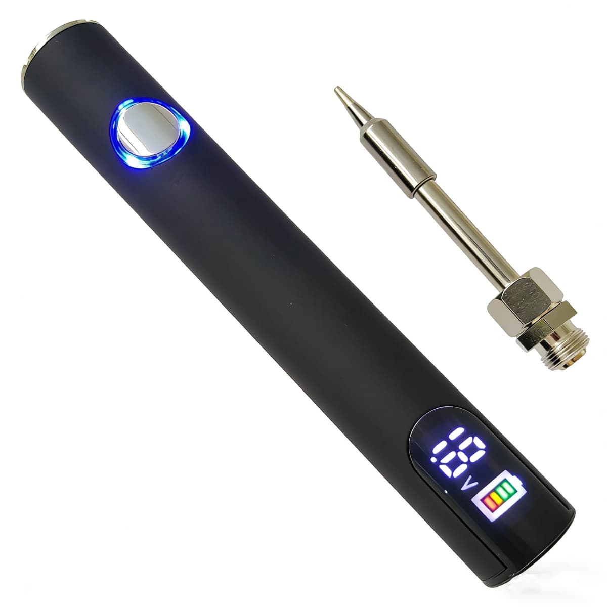 1pcs DIY Battery, LED 510 Thread Battery, 500mAh Cart Pen Adjustable Voltage Portable Electric Soldering Iron Welding
