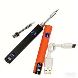 1pcs DIY Battery, LED 510 Thread Battery, 500mAh Cart Pen Adjustable Voltage Portable Electric Soldering Iron Welding