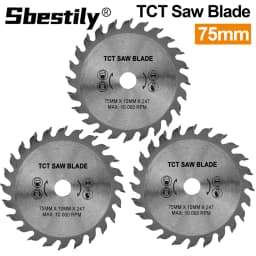 1/3pcs 75mm 3inch TCT Circular Saw Blade 24T Wood Cutting Dics Bore Diameter 10mm for Angle Grinder to Cutting Wood Plastic