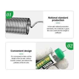 RELIFE RL-444 0.8mm Soldering Wire for Mobile Phone Battery Nickel Sheet Welding Repair Hand Tools phone repair tools soldering