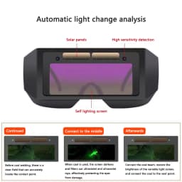 Solar Powered Welding Helmet Auto Darkening Welding Goggles LCD Welder Glasses for TIG MIG MMA Plasma Welder Glasses