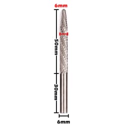 1PC Rotary Burr Cutter High Speed Steel Rotary Bur Cutter File Milling Cutter Drill Bit Engraving Bits Milling For Rotary Tool