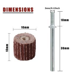 23pcs 10mm Flap Sanding Wheels for Dremel Accessories Abrasives Die Grinder Flapper Sander Drill Rotary Tool