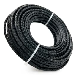 Garden Power Tool Brush Cutter Accessories Black Color Trimmer Serrated Line 3.0mm 15m Brushcutter Wire