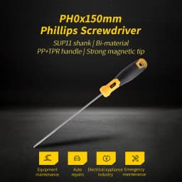 Deli 1 Pcs PH0/PH1/PH2/PH3 Magnetic Philips Screwdriver Household Precision Screw Driver Electrician Portable Repair Hand Tools