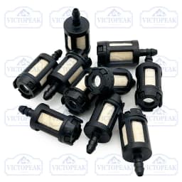 10 Pieces General Fuel Filter for Gas Garden Machinery Grass Trimmer Chainsaw