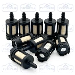 10 Pieces General Fuel Filter for Gas Garden Machinery Grass Trimmer Chainsaw