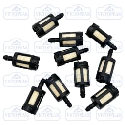10 Pieces General Fuel Filter for Gas Garden Machinery Grass Trimmer Chainsaw