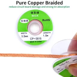 Desoldering Braid Tape Copper Welding Solder Remover 1/1.5/2.5/3/3.5/4mm Wire Soldering Wick Tin Lead Cord Flux BGA Repair Tool