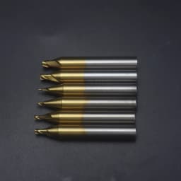CHSYX High Quality 1.0-3.0mm HSS Titanium End Milling Cutter Engraving Edge Cutter CNC Bits End Mill for Key Cutting Machine