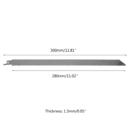 2pcs S1122C Reciprocating Saw Blades for Cutting Bone Meat Wood Blade 9/11.81Inch 5/7TPI Reciprocating Stainless Steel Saw Blade