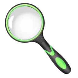 10X Magnifying Glass For Kids Seniors Handheld Reading Magnifier 50mm Magnifying Lens For Reading Science Nature Exploration