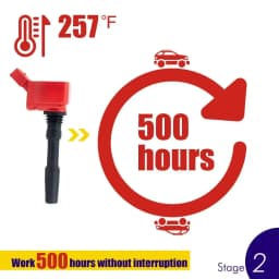 4 Pcs Ignition Coil Pack APR MS100192 Compatible with 06H905110L 06H905110G 06H905110H 06J905110E 06J905110F - Automotive Parts