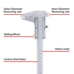 0-150mm Stainless Steel Vernier Caliper Locking Screw Vernier Caliper Stainless Steel Inside Outside Depth Step Micrometer